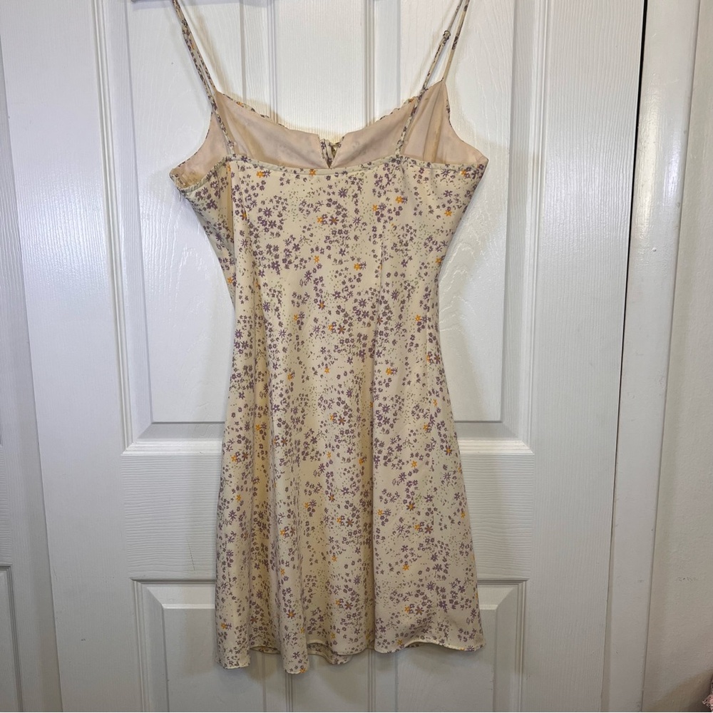 Cotton Candy LA Floral Milkmaid Mini Dress Whimsical Fairy Cottagecore Y2K - Picture 5 of 9